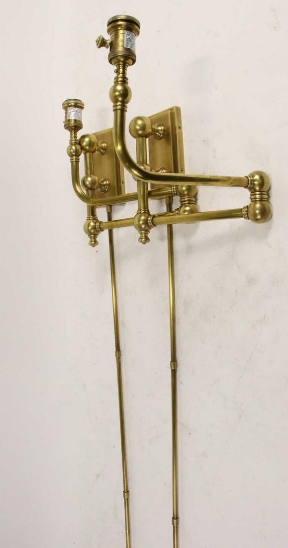 PAIR OF BRASS SWIVEL WALL SCONCES BY VISUAL COMFORT (1 of 4)