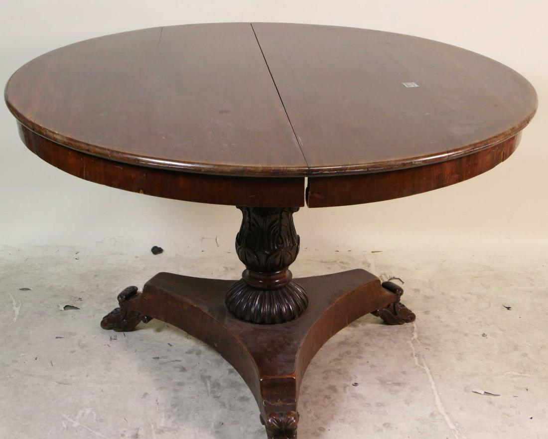 ANTIQUE EMPIRE CENTER TABLE (1 of 3)