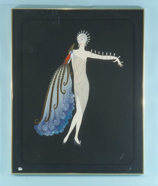 ERTE` "FEMALE FIGURE" LITHOGRAPH NUMBER 280/300: ERTE` "FEMALE FIGURE" LITHOGRAPH EDITION NUMBER 280/300. Height: 35 in. by Width: 26 1/2 in.