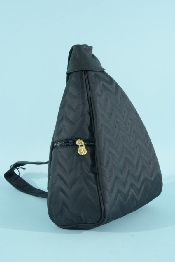 BLACK QUILTED TOTE BAG BY ANONYME, PARIS