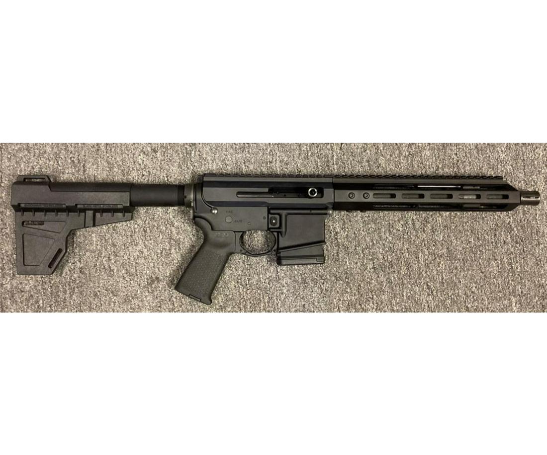PSA/BCA AR15 5.56NATO 10.5in SHOCKWAVE PISTOL(NEW): PALMETTO STATE ARMORY MAGPUL COMPLETE LOWER WITH SHOCKWAVE BLADE / BEAR CREEK ARSENAL BILLET 10.5in CARBINE 5.56NATO PISTOL UPPER (NEW) CALIBER: 5.56 NATO; SERIAL NUMBER: SCD105320;
