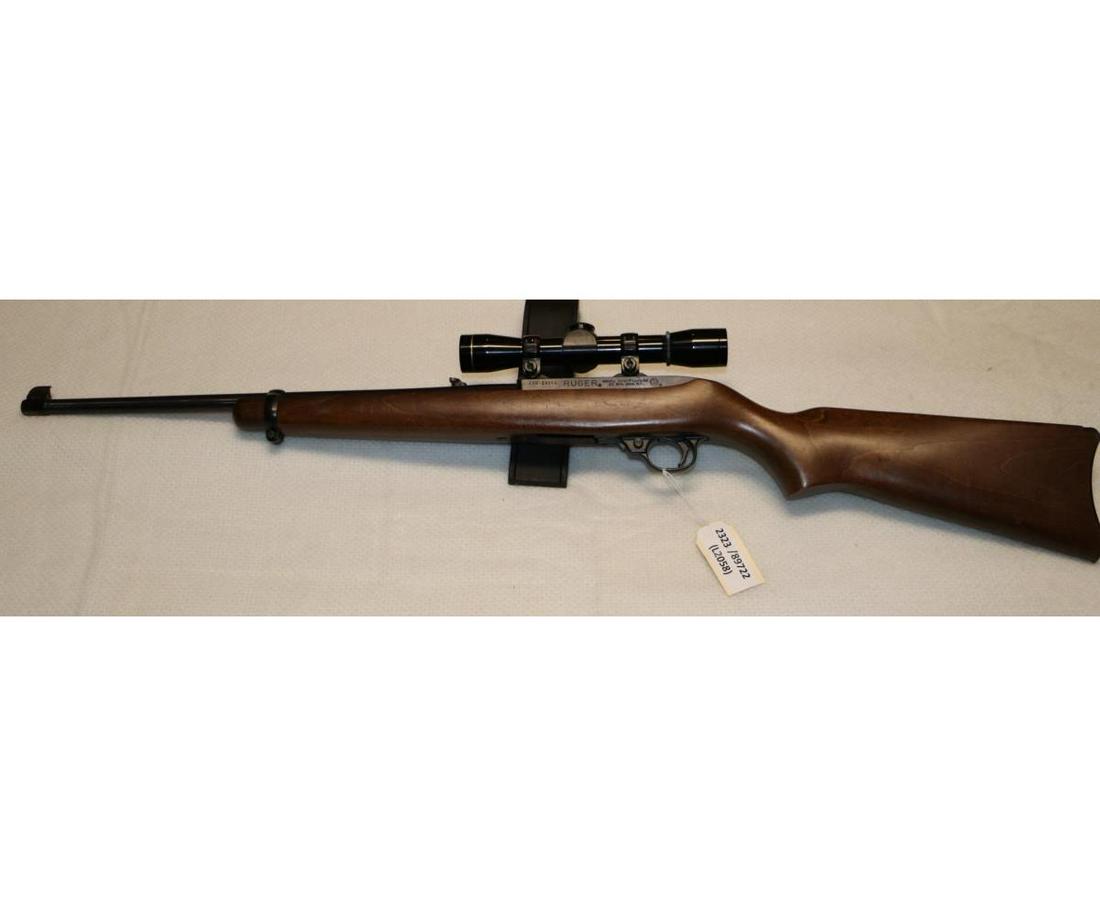 RUGER 10/22 CARBINE .22WIN MAG RIFLE (USED): USED RUGER 10/22 CARBINE .22WIN MAG RIFLE - 18in BARREL, LEUPOLD 4X RF SPECIAL SCOPE CALIBER: .22WIN MAG; SERIAL NUMBER: 290-24566; USED FIREARM(L2058)