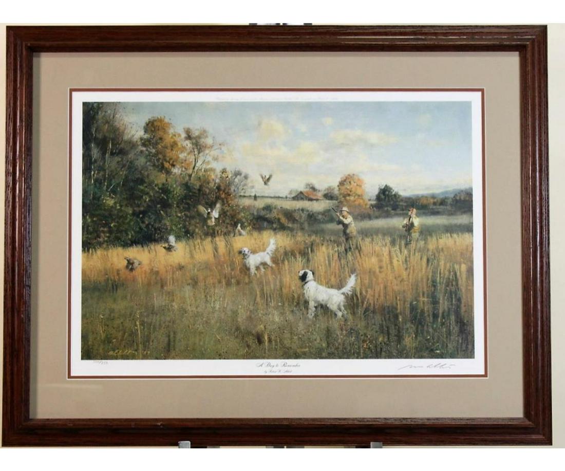 ROBERT K. ABBETT "A DAY TO REMBEBER" SIGNED PRINT: ROBERT K. ABBETT "A DAY TO REMBEBER" SIGNED LIMITED EDITION #500/850 PRINT. Height: 26 in. by Width: 35 in.