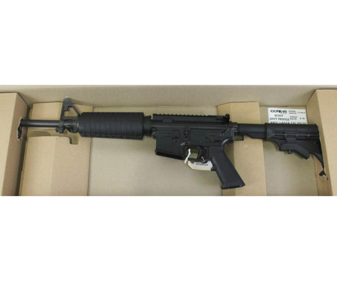 CORE-15 SCOUT M4 AR15 5.56MM RIFLE (NEW): CORE-15 SCOUT M4 AR .223/5.56 RIFLE (NEW) - FIXED FRONT SIGHT, MIL-SPEC FORGED 7075-T6 RECEIVERS, M4 FEED RAMPS, 16” GOVERNMENT PROFILE 1:9 TWIST BARREL, 4150 BLACK NITRIDE FINISH CALIBER: .223/5.56