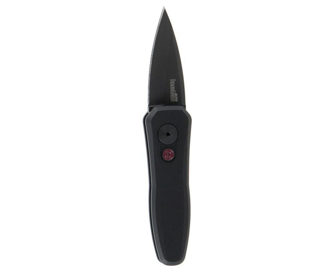 KERSHAW AUTO LAUNCH 4 SP/PL BLK 1.9in KNIFE: KERSHAW AUTO LAUNCH 4 7500BLK SPEAR POINT/PLAIN EDGE BLACK 1.9in KNIFE (NEW)