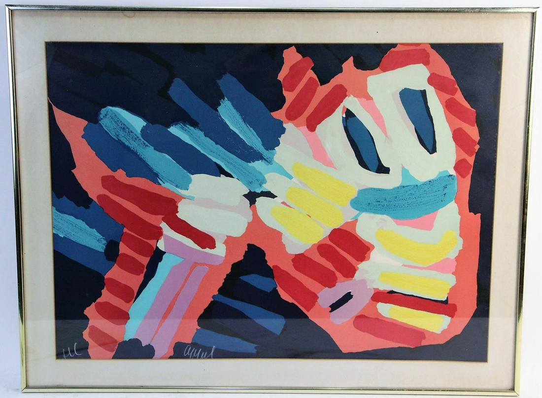 KAREL APPEL ABSTRACT PRINT HC (HORS COMMERCE) (1 of 3)