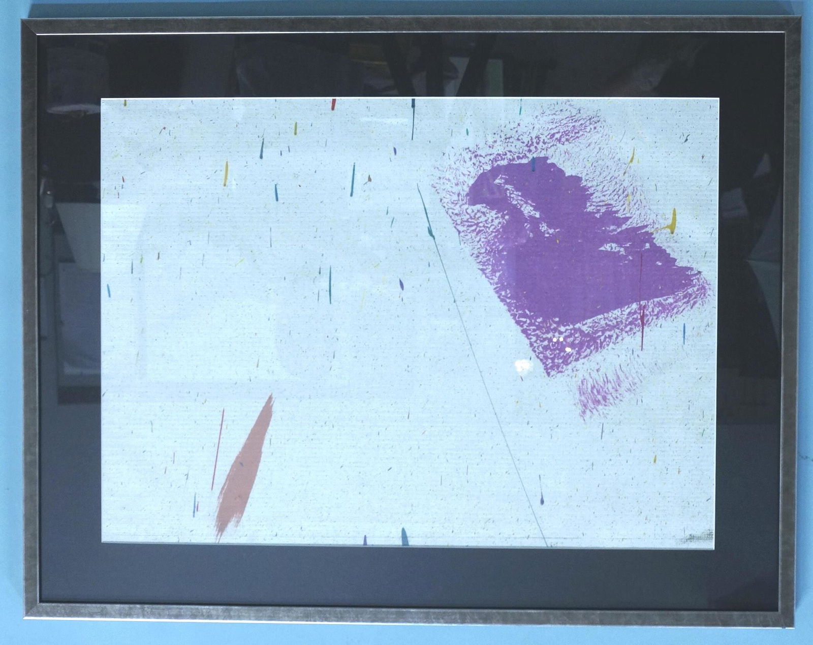 JULIAN SCHNABLE "ABSTRACT" ACRYLIC ON VINYL (1 of 4)