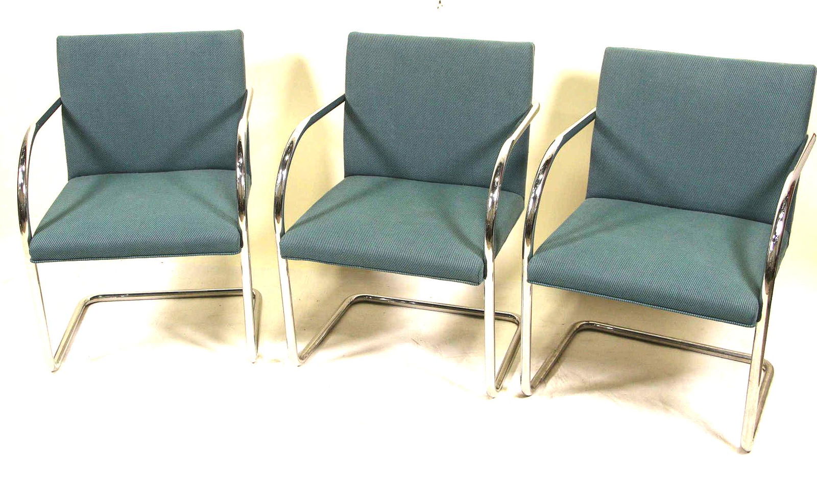 SET OF SIX VINTAGE BRUETON ARMCHAIRS (1 of 4)