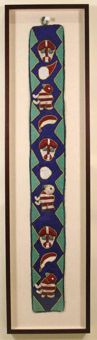 FRAMED & MOUNTED AFRICAN BEADED ART (1 of 3)