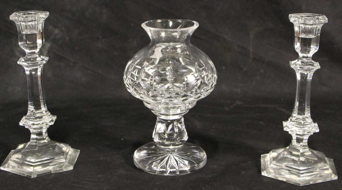 MIXED LOT OF THREE DECORATIVE CRYSTAL PIECES (1 of 9)