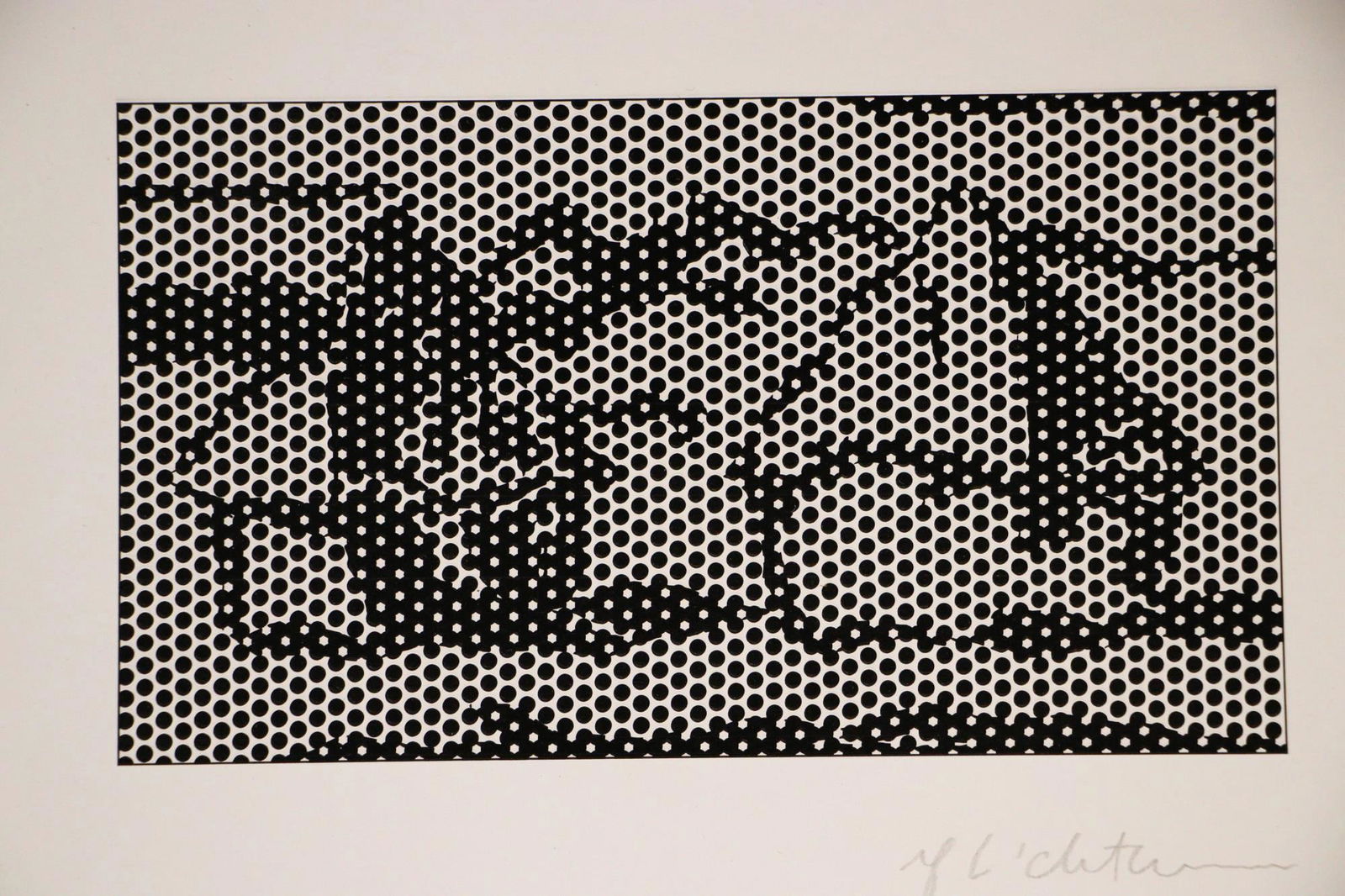 ROY LICHTENSTEIN BLACK AND WHITE PRINT SIGNED PRINT (1 of 5)