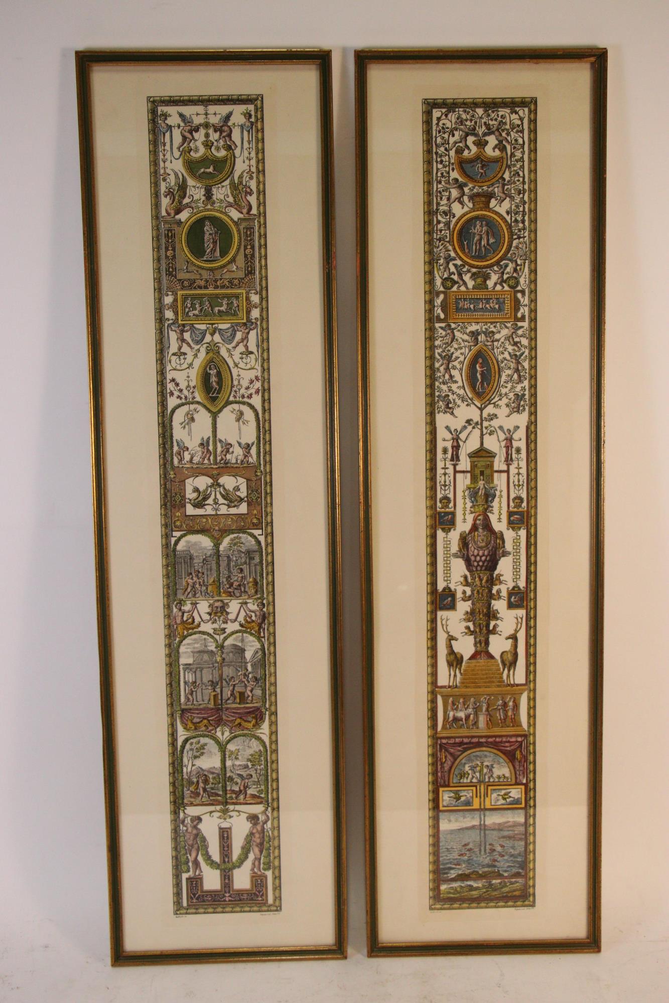 19th CENTURY NEOCLASSICAL HAND PAINTED ENGRAVINGS (1 of 8)