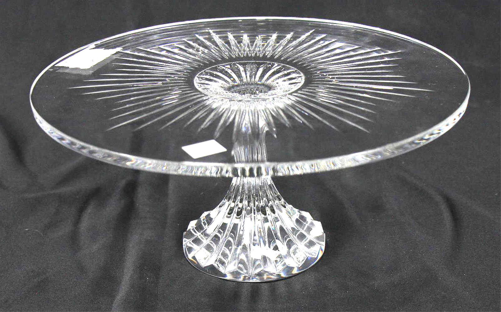 BACCARAT CRYSTAL FOOTED CAKE PLATTER (1 of 4)