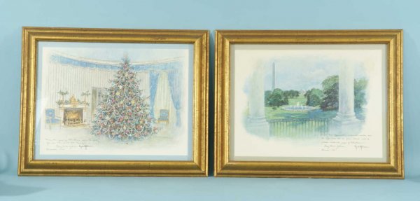 WHITE HOUSE CHRISTMAS CARDS SIGNED LYNDON JOHNSON