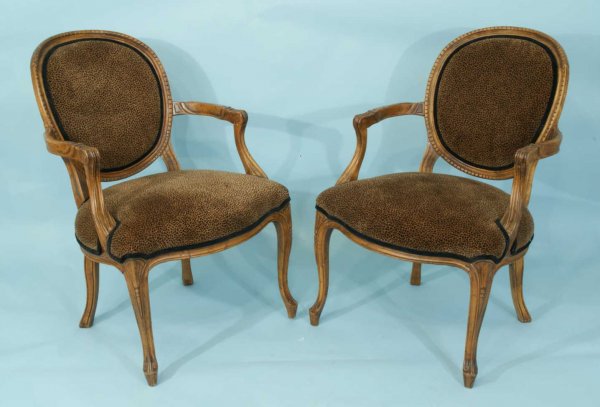 PAIR OF FRENCH ARMCHAIRS