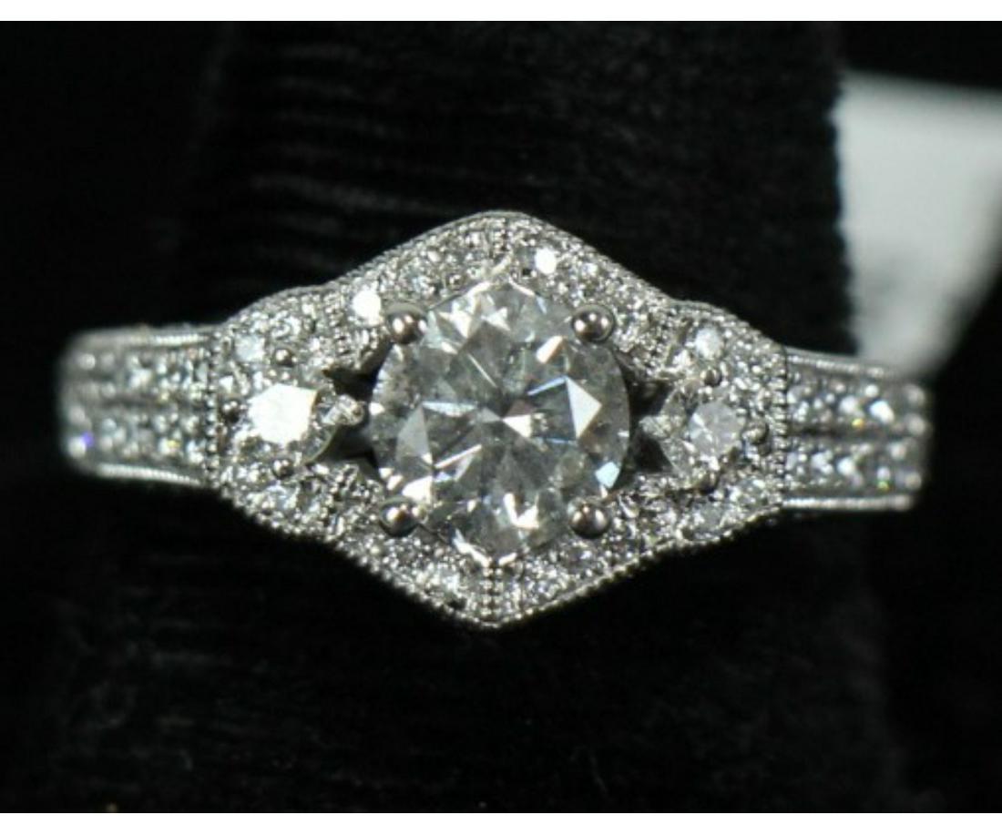 PLATINUM 2.85ctw DIAMOND RING (1 of 2)