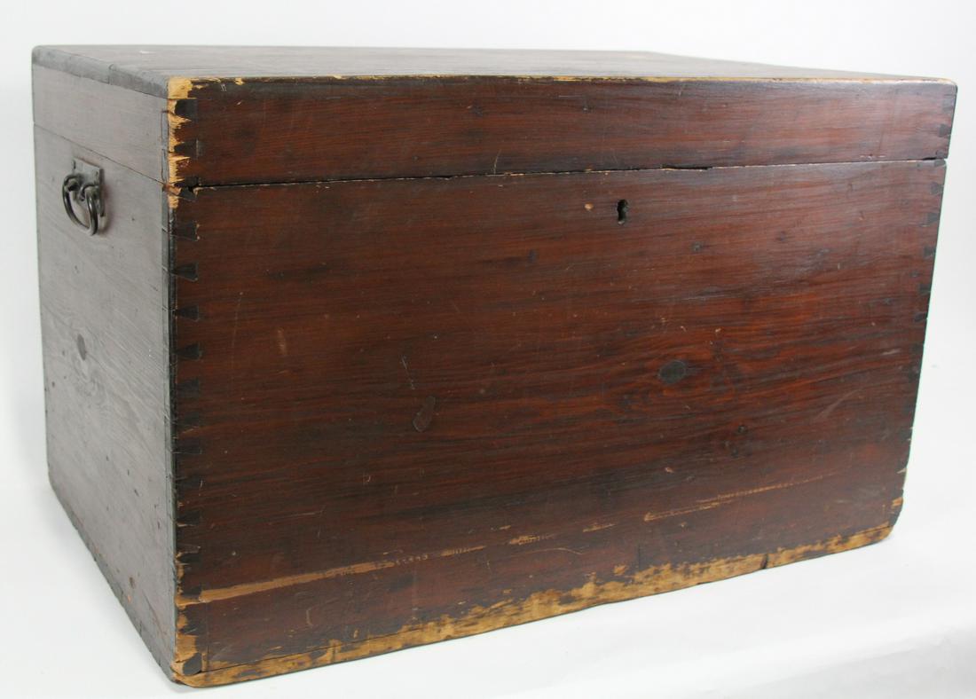 ANTIQUE WORK TRUNK (1 of 4)