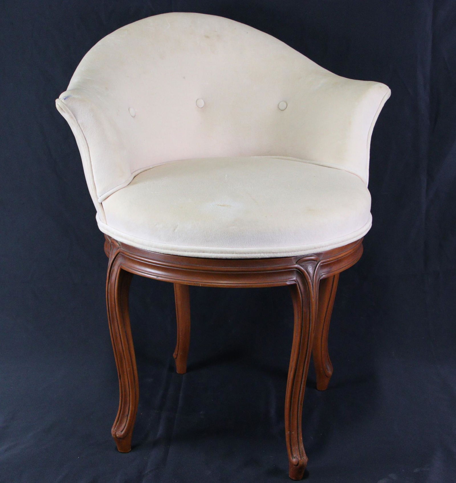 VINTAGE 1950's SWIVEL DRESSING CHAIR (1 of 3)