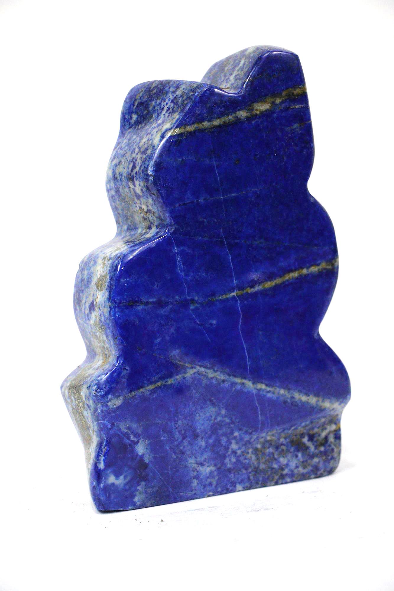 LAPIS LAZULI SPECIMEN WITH PYRITE & CALCITE STREAK (1 of 2)