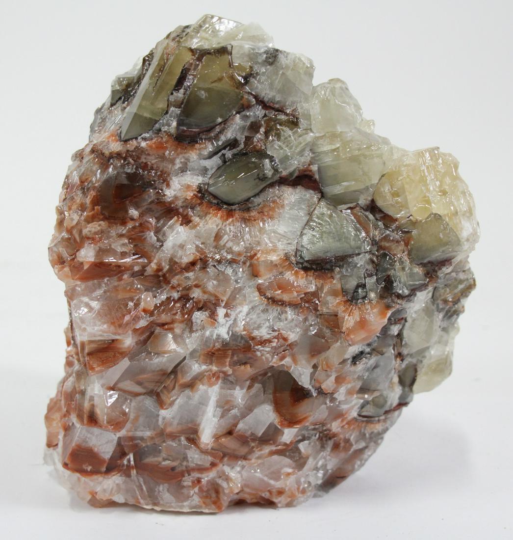 RED & YELLOW, GREEN & ORANGE CALCITE SPECIMEN (1 of 4)