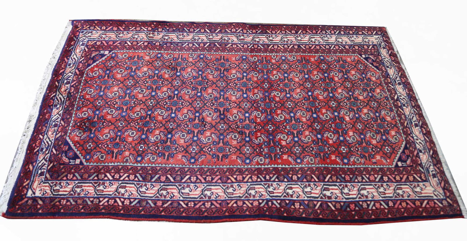 HAND KNOTTED PERSIAN 100% WOOL PILE RUG (1 of 4)