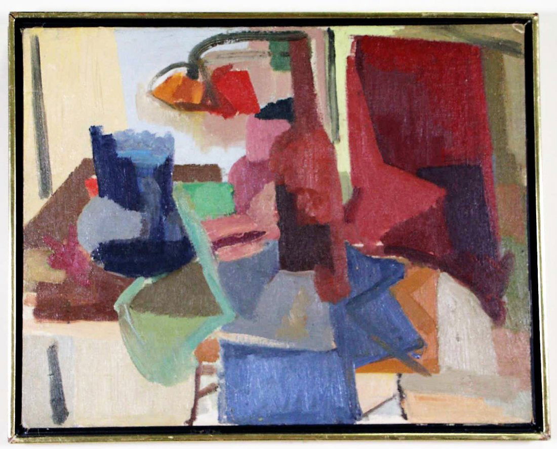 WILFRID SOQBAUM OIL ON CANVAS/BOARD PAINTING (1 of 5)