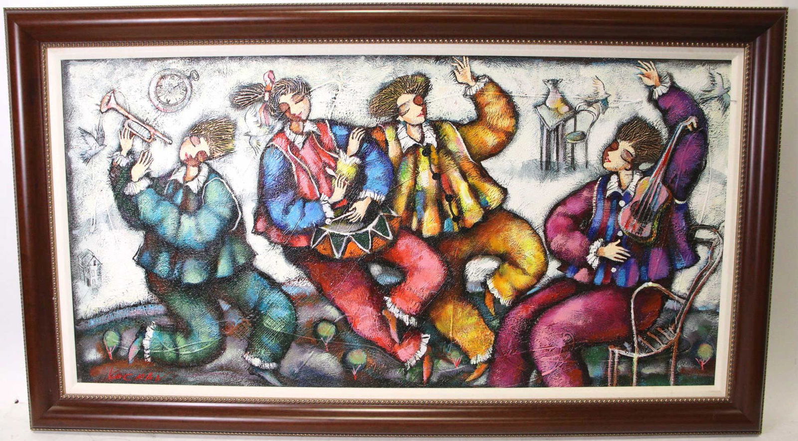 ORIGINAL MICHAEL KACHAN "PEOPLE DANCING" PAINTING (1 of 3)
