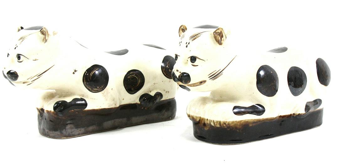 PAIR OF 19th CENTURY CHINESE PORCELAIN HEADRESTS (1 of 4)