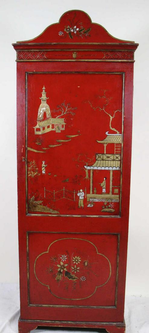 19th CENTURY ENGLISH CHINESE STYLE CABINET (1 of 3)