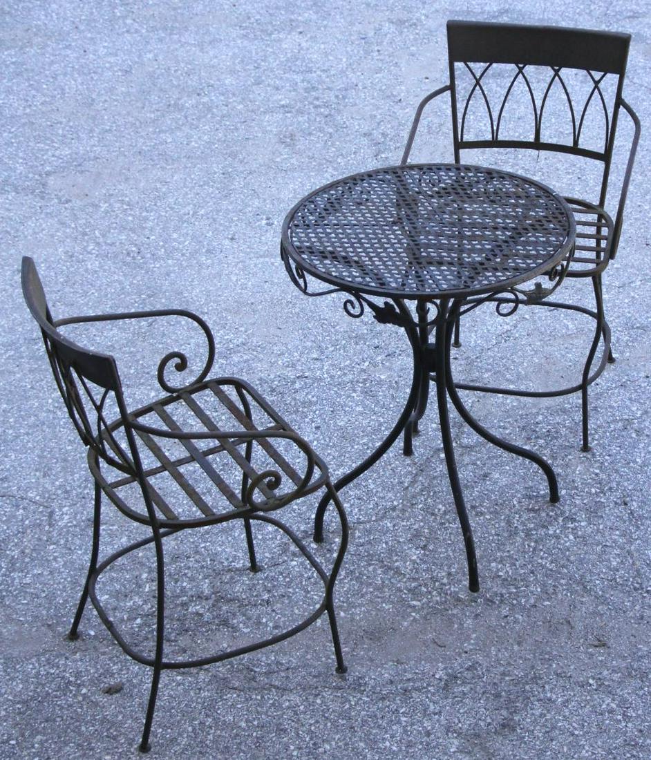 LOT OF THREE METAL PATIO PIECES (1 of 6)