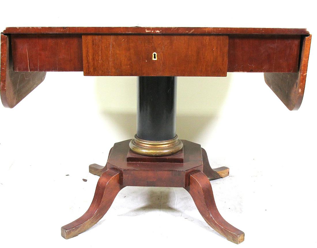 19th CENTURY REGENCY MAHOGANY DROP LEAF TABLE (1 of 4)