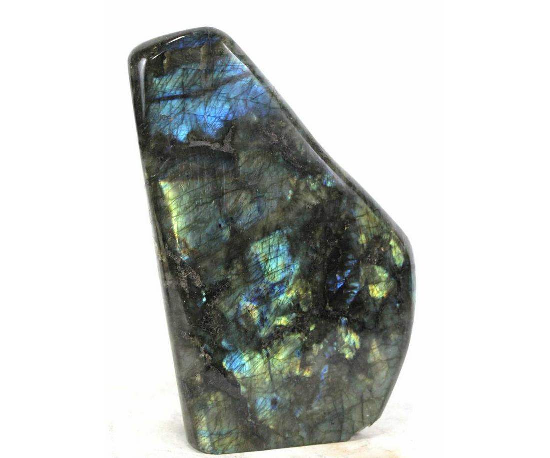 BLUE, YELLOW & RED LABRADORITE (1 of 3)