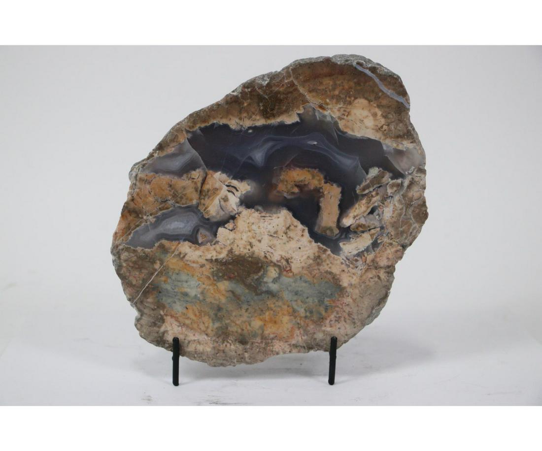 POLISHED ROCKY MOUNTAIN AGATE SLAB (1 of 2)