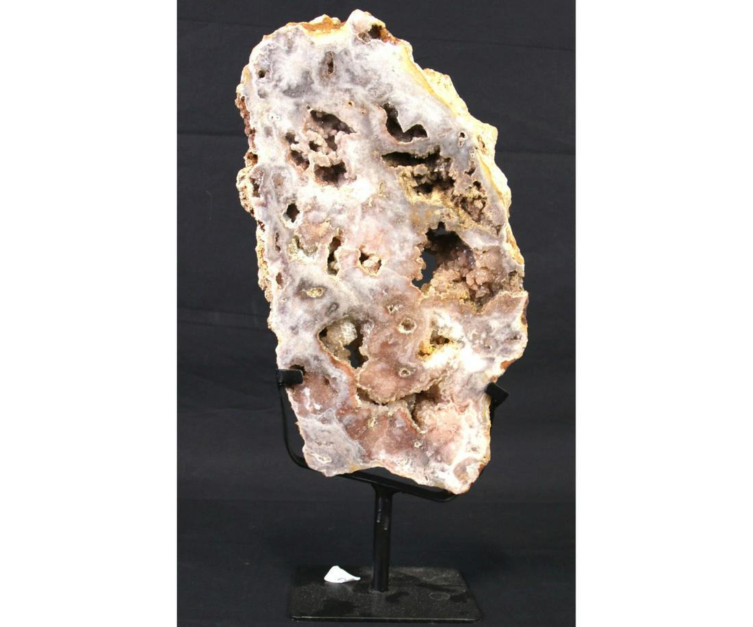 PINK AMETHYST SLICE ON STAND (1 of 5)