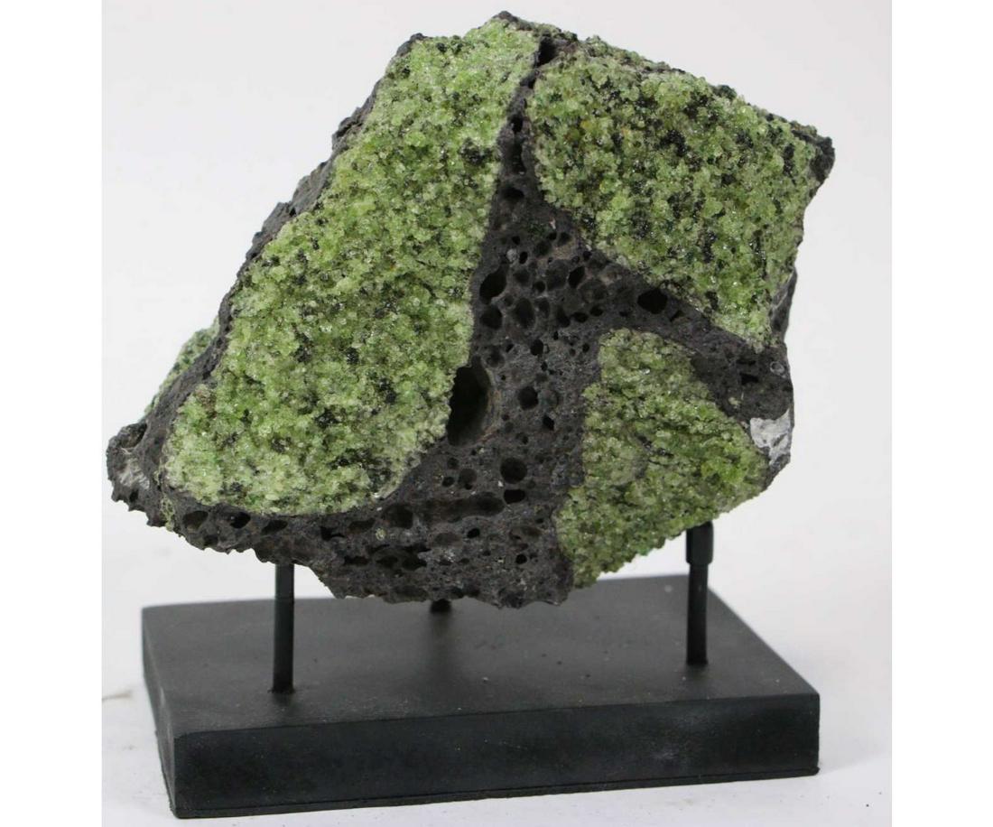 PERIDOT IN BASALT SPECIMEN (1 of 2)