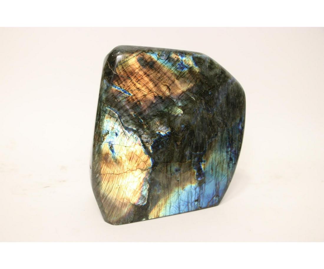 YELLOW, BLUE & GREEN LABRADORITE SPECIMEN (1 of 4)