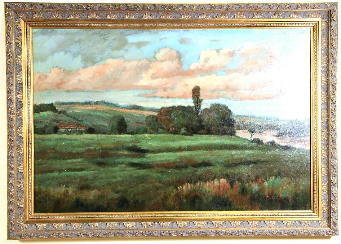 A. WILSON LANDSCAPE ACRYLIC ON CANVAS PAINTING (1 of 3)