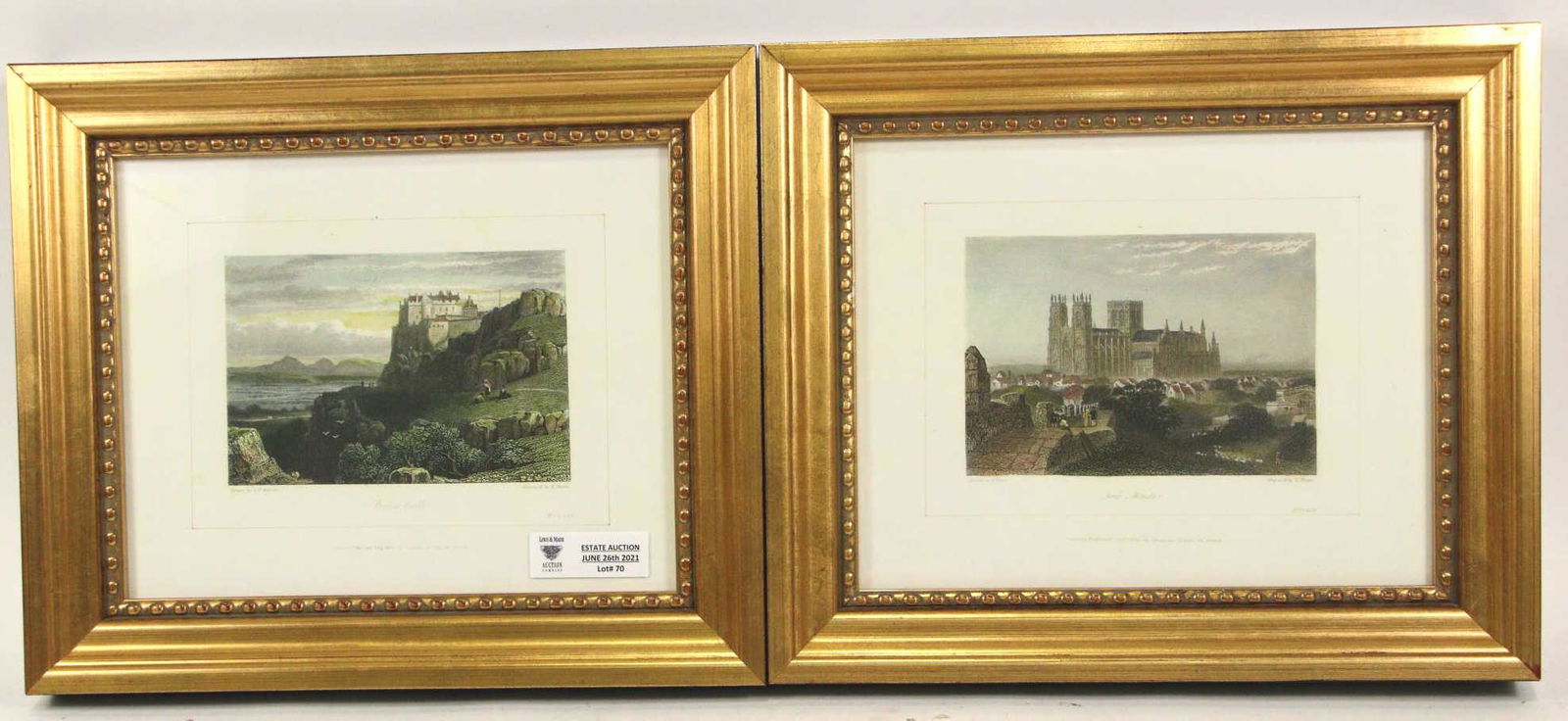 PAIR OF ANTIQUE FRAMED ENGRAVINGS (1 of 3)