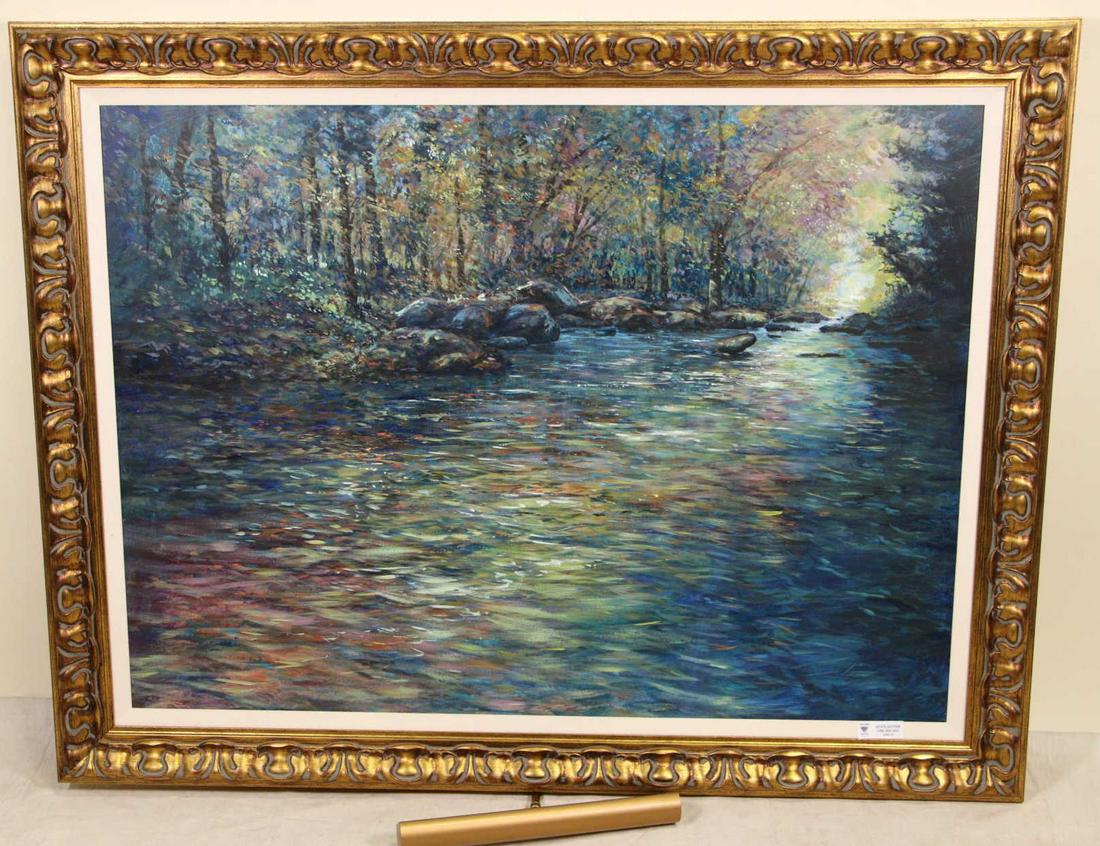 FRAMED LANDSCAPE ACRYLIC ON BOARD PAINTING (1 of 3)