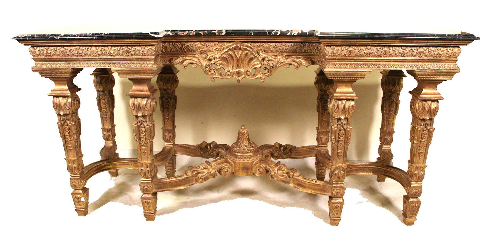 18th CENTURY STYLE MARBLE TOP CONSOLE TABLE (1 of 6)