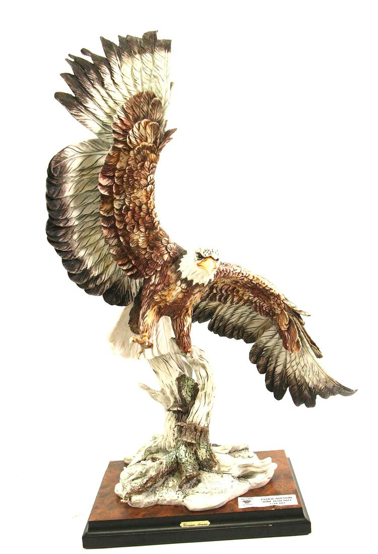 GIUSEPPE ARMANI PORCELAIN EAGLE SCULPTURE (1 of 6)
