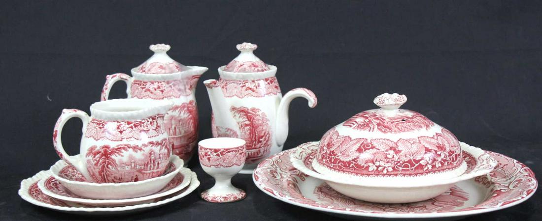 VINTAGE BREAKFAST FOR ONE MASON'S 10 PIECE SET (1 of 5)