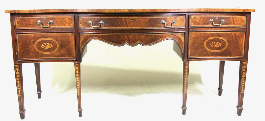VINTAGE HEPPLEWHITE STYLE MAHOGANY SIDEBOARD (1 of 5)