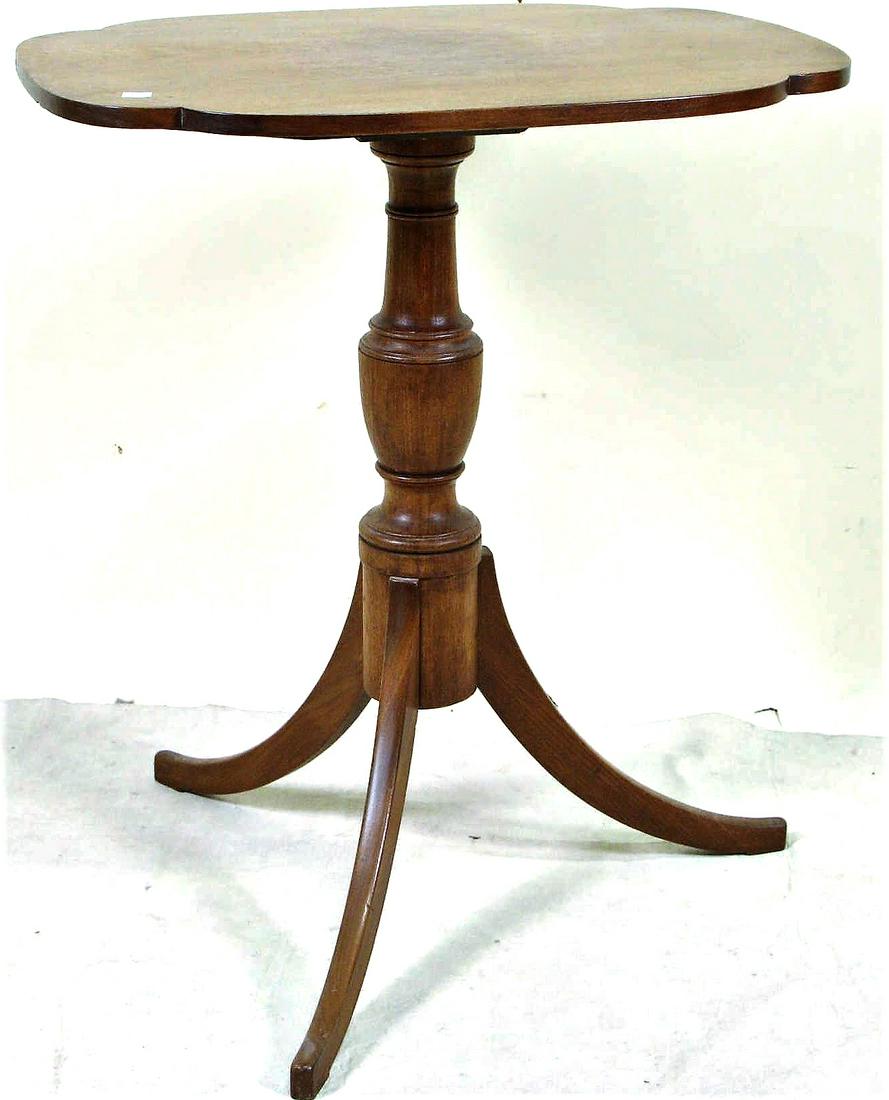 19th CENTURY MAHOGANY TILT TOP TABLE (1 of 3)