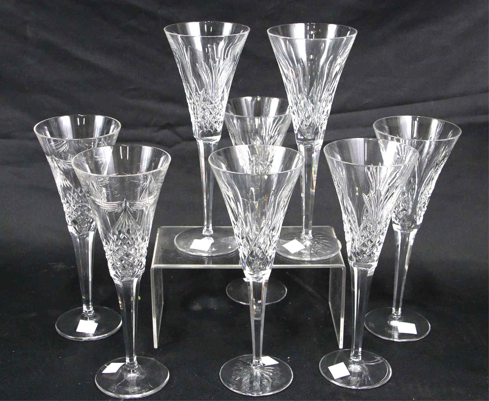 SET OF EIGHT WATERFORD CHAMPAGNE FLUTES (1 of 3)