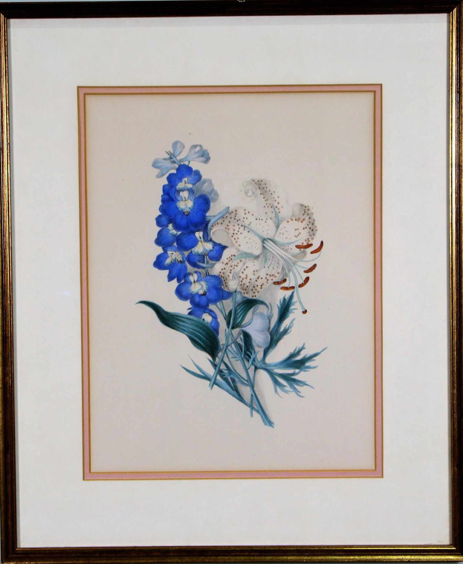 FRAMED & MATTED BOTANICAL PRINT (1 of 4)