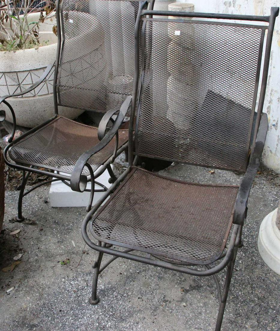 LOT OF THREE METAL GARDEN FURNITURE PIECES (1 of 5)