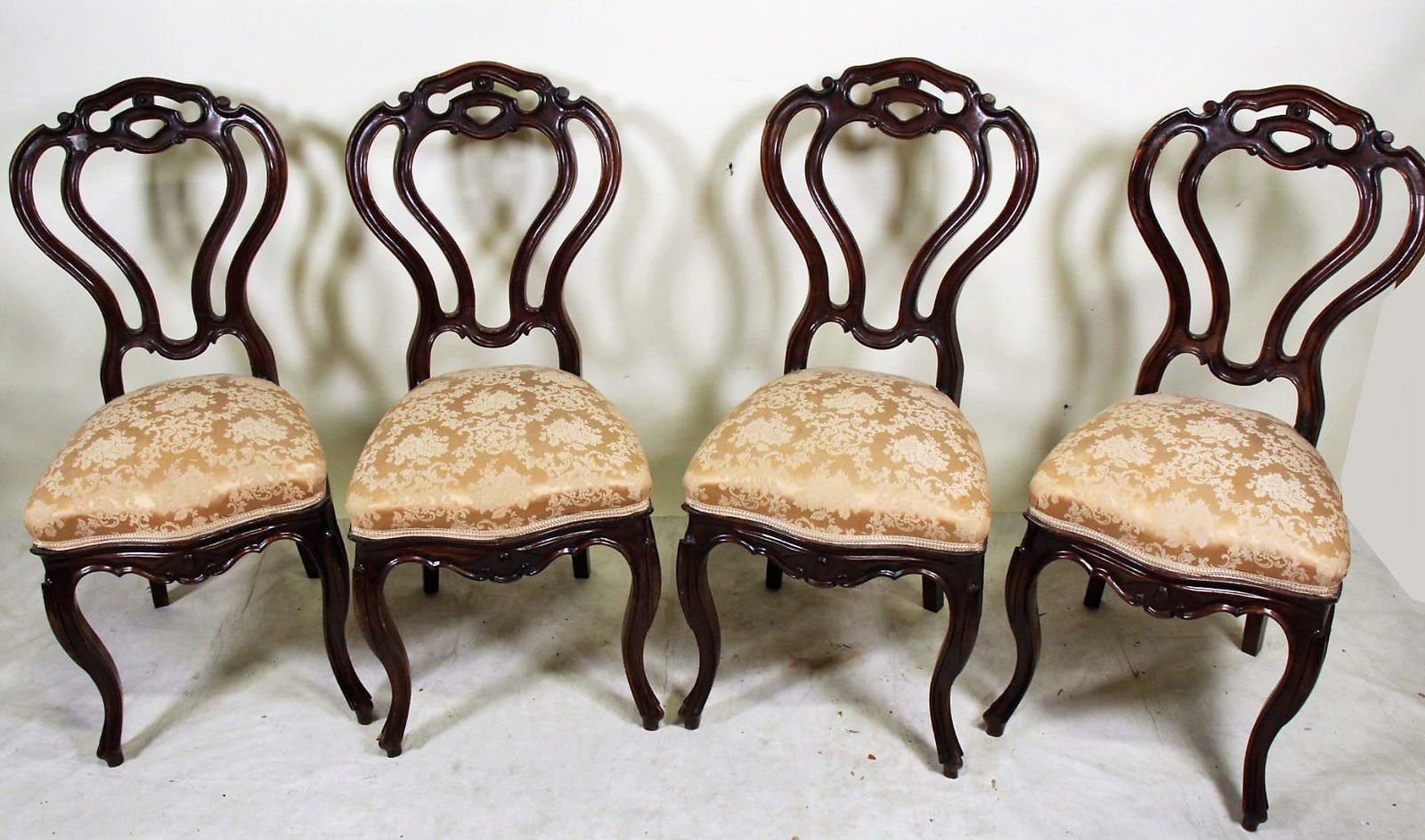SET OF FOUR ANTIQUE SIDE CHAIRS (1 of 3)