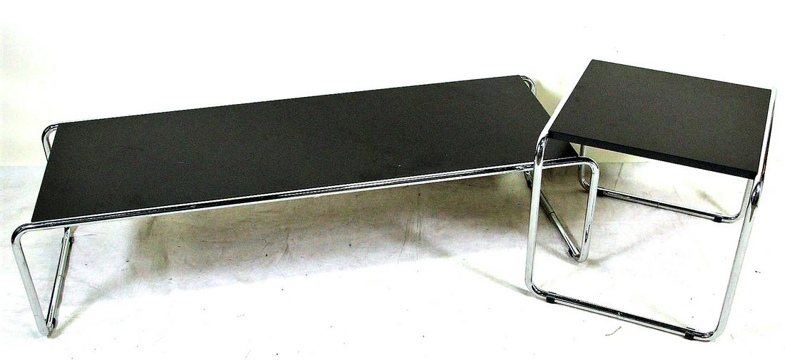 2 PIECE LACCIO MARCEL BREUER INSPIRED COFFEE TABLE (1 of 2)