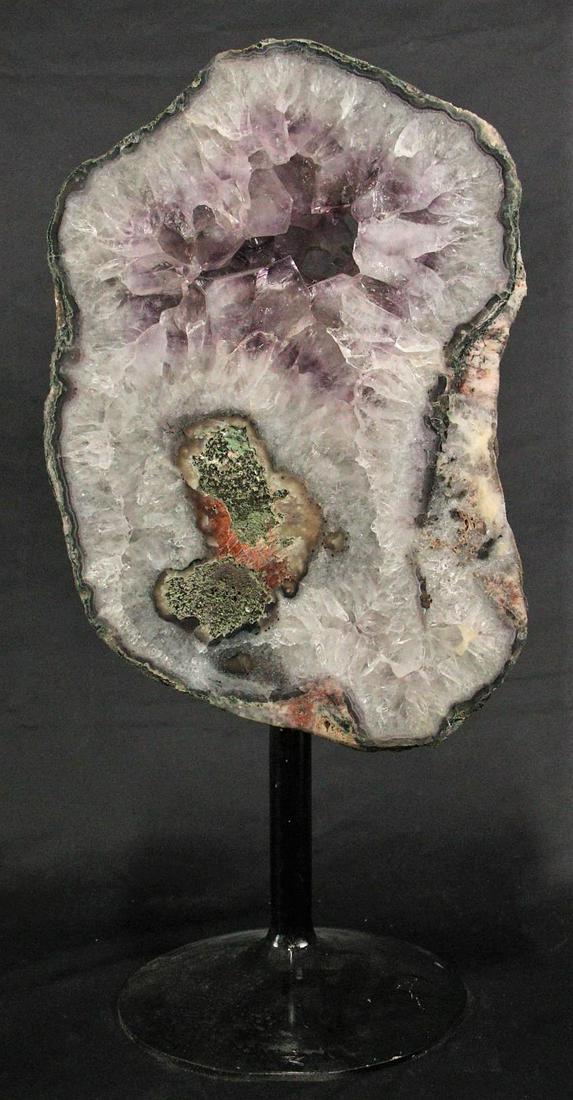 AMETHYST SLICE ON METAL STAND (1 of 5)